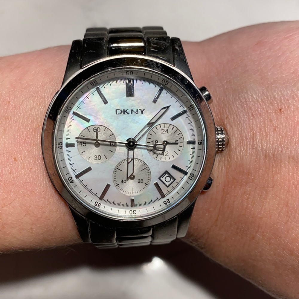 DKNY silver watch